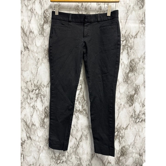 Banana Republic SLOAN Crop Black pants Women size‎ 00 Petite - Picture 1 of 6